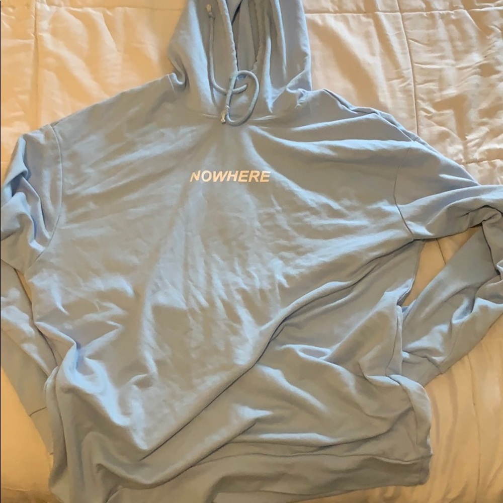 Baby blue nowhere sweatshirt